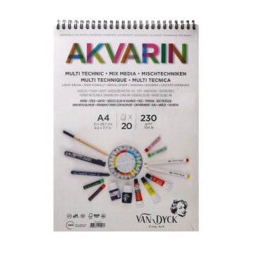 Van Dyck Akvarin Çok Amaçlı Çizim Defteri A4 230gr 20yp