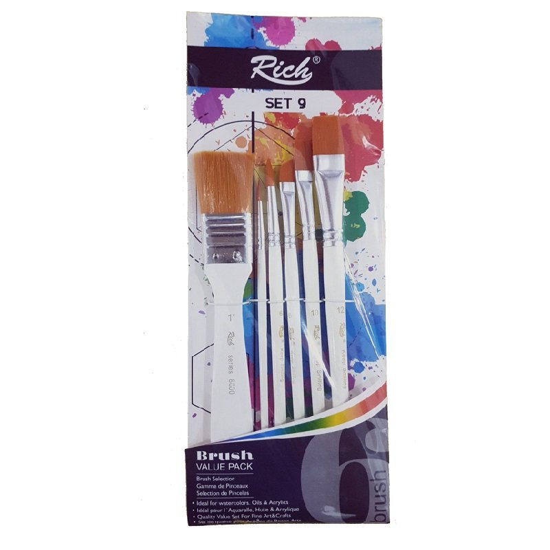 Rich Ekonomik Fırça Set 9 6lı