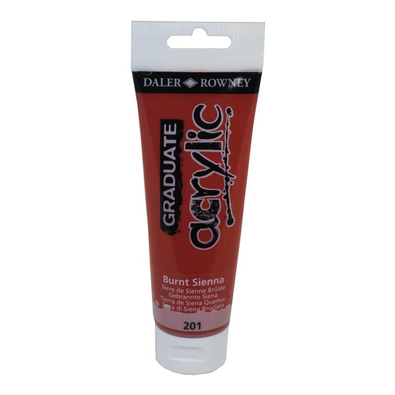 Daler Rowney Graduate Akrilik Boya 120ml 201 Burnt Sienna