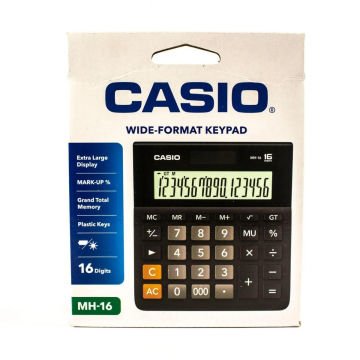 Casio Hesap Makinesi MH-16-BK
