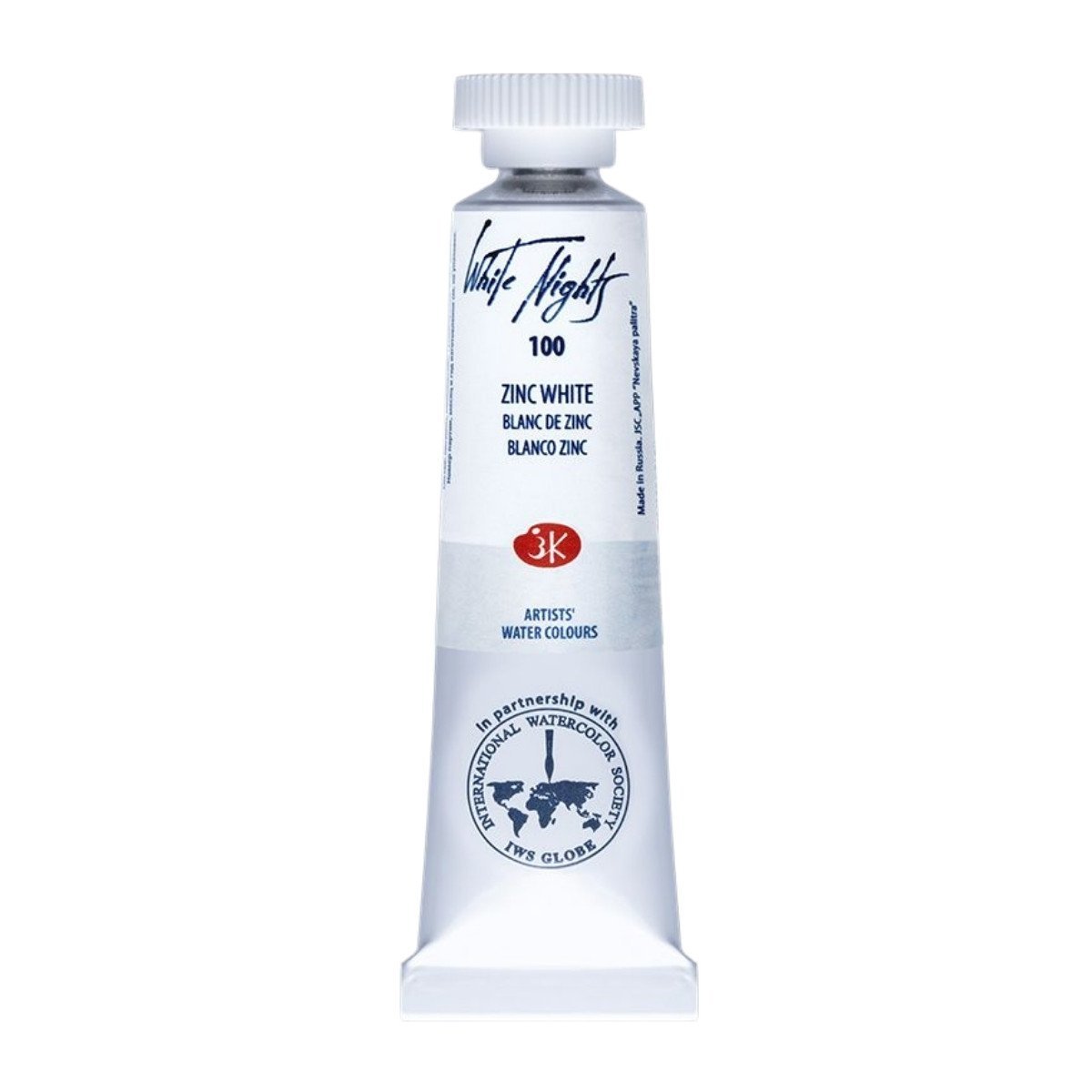 White Nights Watercolor Tüp Sulu Boya 10ml 100 Zinc White
