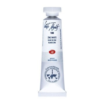 White Nights Watercolor Tüp Sulu Boya 10ml 100 Zinc White