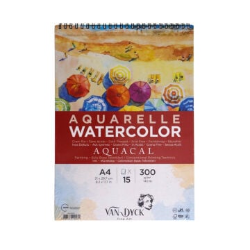Van Dyck Aquarelle Sulu Boya Defteri Aquacal A4 300gr 15yp