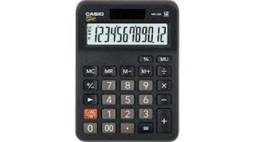Casio MX 12B BK Hesap Makinesi