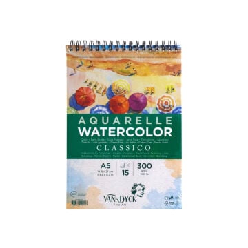 Van Dyck Aquarelle Sulu Boya Defteri Classico A5 300gr 15yp