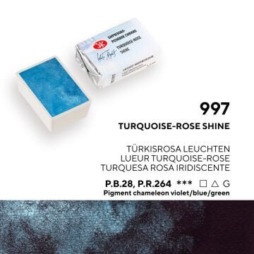 White Nights Sulu Boya 997 Turquoise Rose Shine