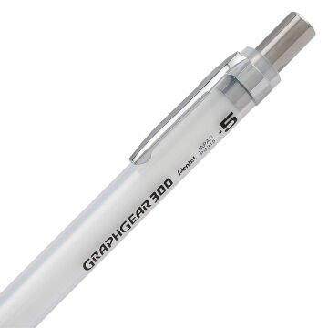 Pentel Versatil Uçlu Kalem Graphgear 300 PG300 0.5mm Beyaz