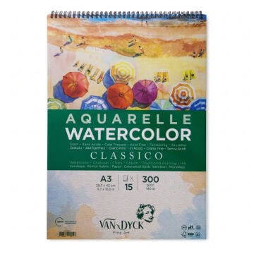 Van Dyck Aquarelle Sulu Boya Defteri Classico A3 300gr 15yp