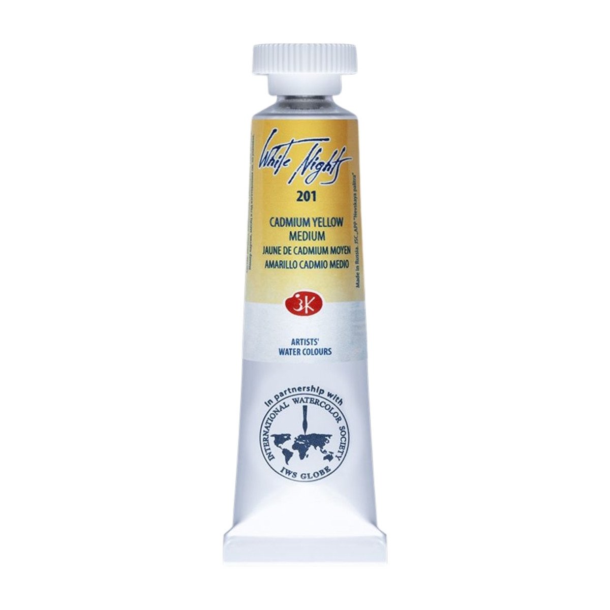 White Nights Watercolor Tüp Sulu Boya 10ml 201 Cadmium Yellow Medium