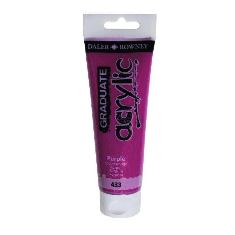 Daler Rowney Graduate Akrilik Boya 120ml 433 Purple