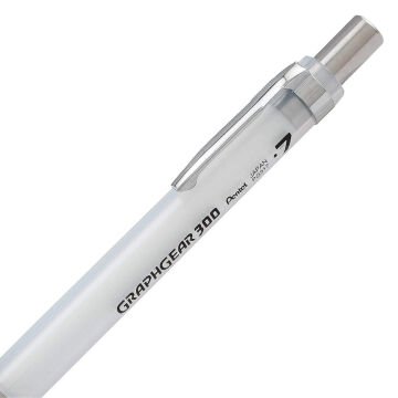 Pentel Versatil Uçlu Kalem Graphgear 300 PG317 0.7mm Beyaz