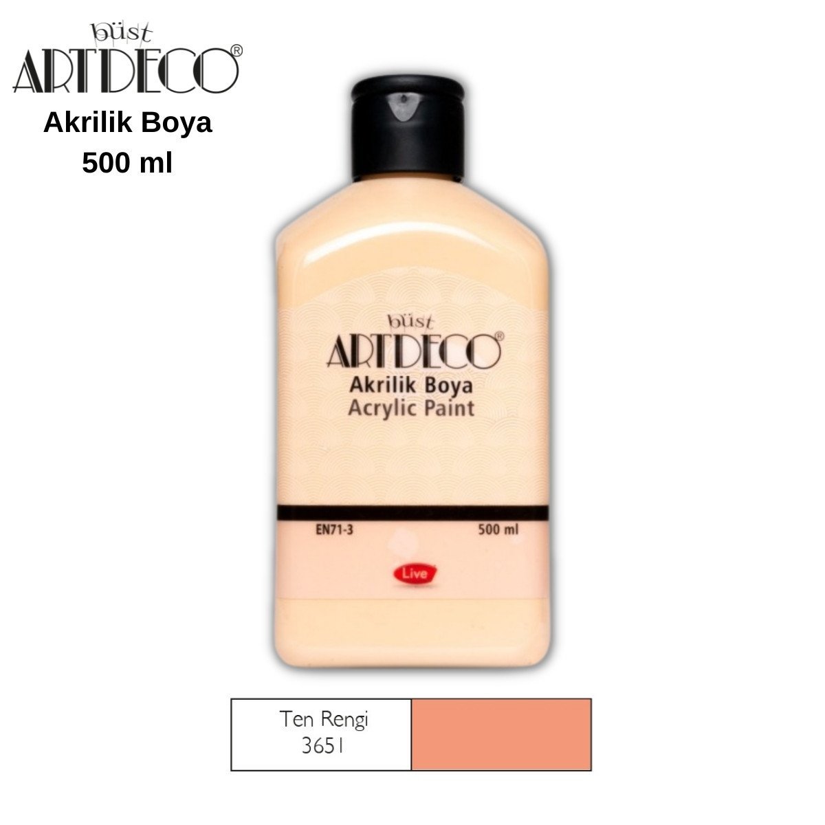 Artdeco Akrilik Boya 500ml 3651 Ten Rengi