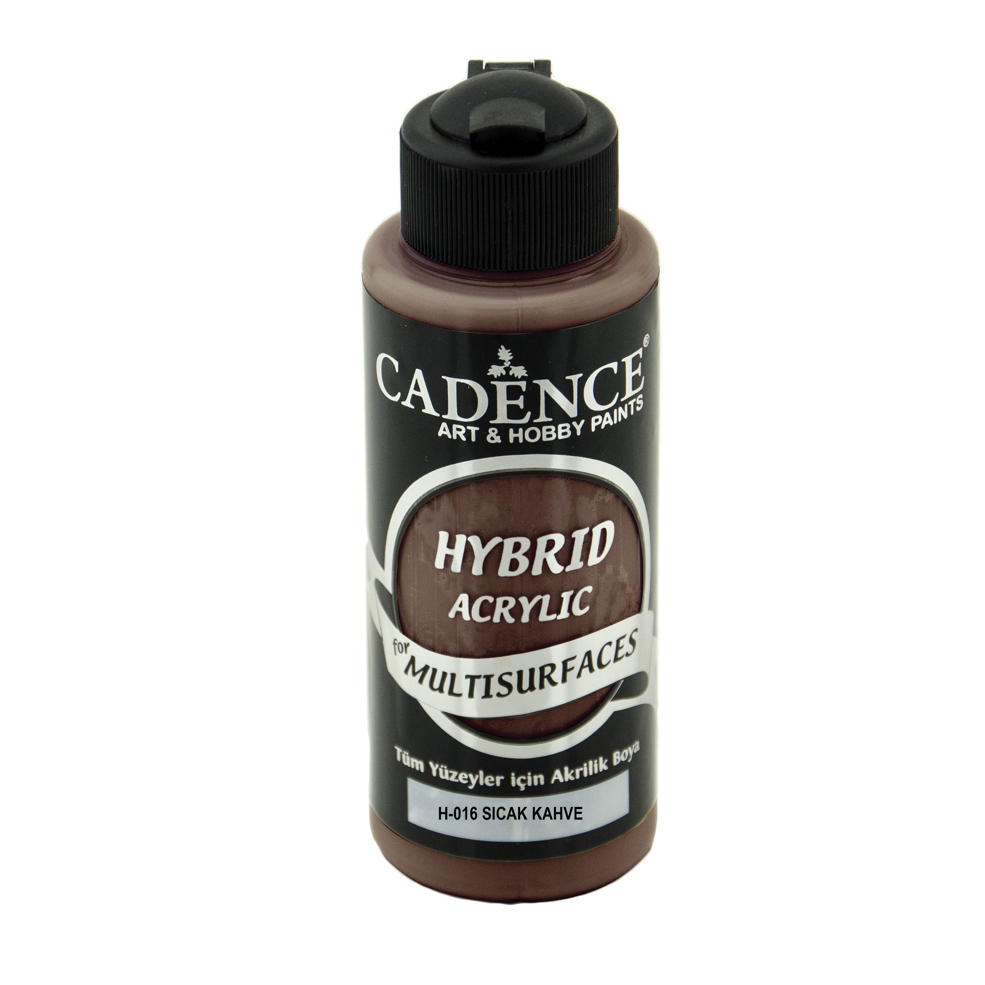 Cadence Hybrid Multisurface Akrilik Boya 120ml H-016 Sıcak Kahve