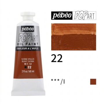 Pebeo Pop Art Yağlı Boya 60ml 22 Burnt Sienna