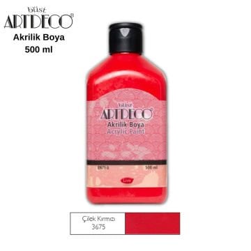 Artdeco Akrilik Boya 500ml 3675 Çilek Kırmızı