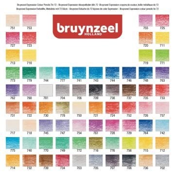 Bruynzeel Expression Colour Kuru Boya Kalem Seti 72li