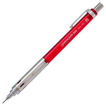 Pentel Versatil Uçlu Kalem Graphgear 300 PG315 0.5mm Kırmızı