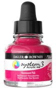 Daler Rowney System 3 Sıvı Akrilik Mürekkep Boya 29.5ml 538 Flourecent Pink