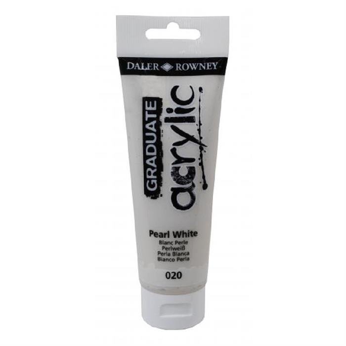Daler Rowney Graduate Akrilik Boya 120ml 020 Pearl White