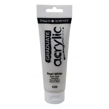 Daler Rowney Graduate Akrilik Boya 120ml 020 Pearl White