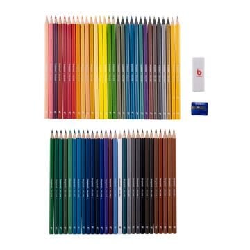 Bruynzeel Colouring & Drawing Kuru-Sulu-Metalik-Dereceli Kalem Çizim Seti 60lı Kids