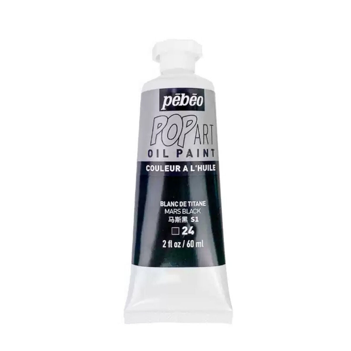 Pebeo Pop Art Yağlı Boya 60ml 24 Mars Black