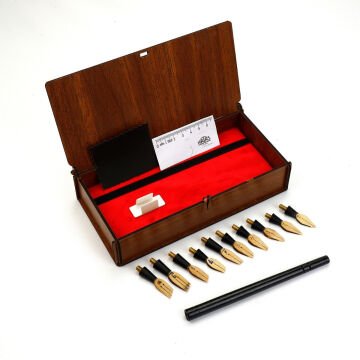 Art Elegant M.S. Hat Kalem Seti Ahşap Kutu 1-10mm 11 Parça