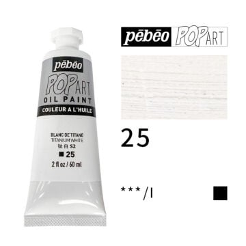 Pebeo Pop Art Yağlı Boya 60ml 25 Titanium White