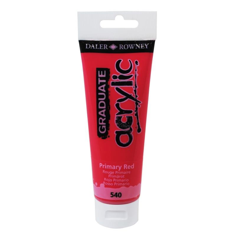 Daler Rowney Graduate Akrilik Boya 120ml 540 Primary Red