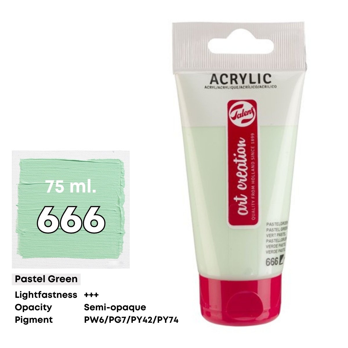 Art Creation Akrilik Boya 75ml 666 Pastel Green
