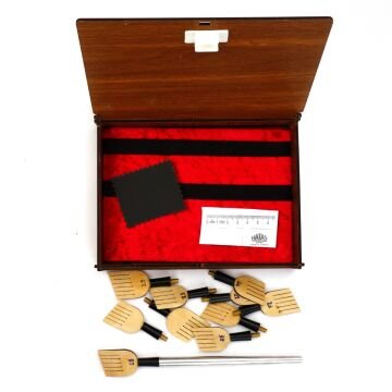 Art Elegant M.S. Hat Kalem Seti Ahşap Kutu 21-30mm 11 Parça