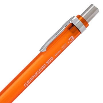 Pentel Versatil Uçlu Kalem Graphgear 300 PG300 0.3mm Turuncu