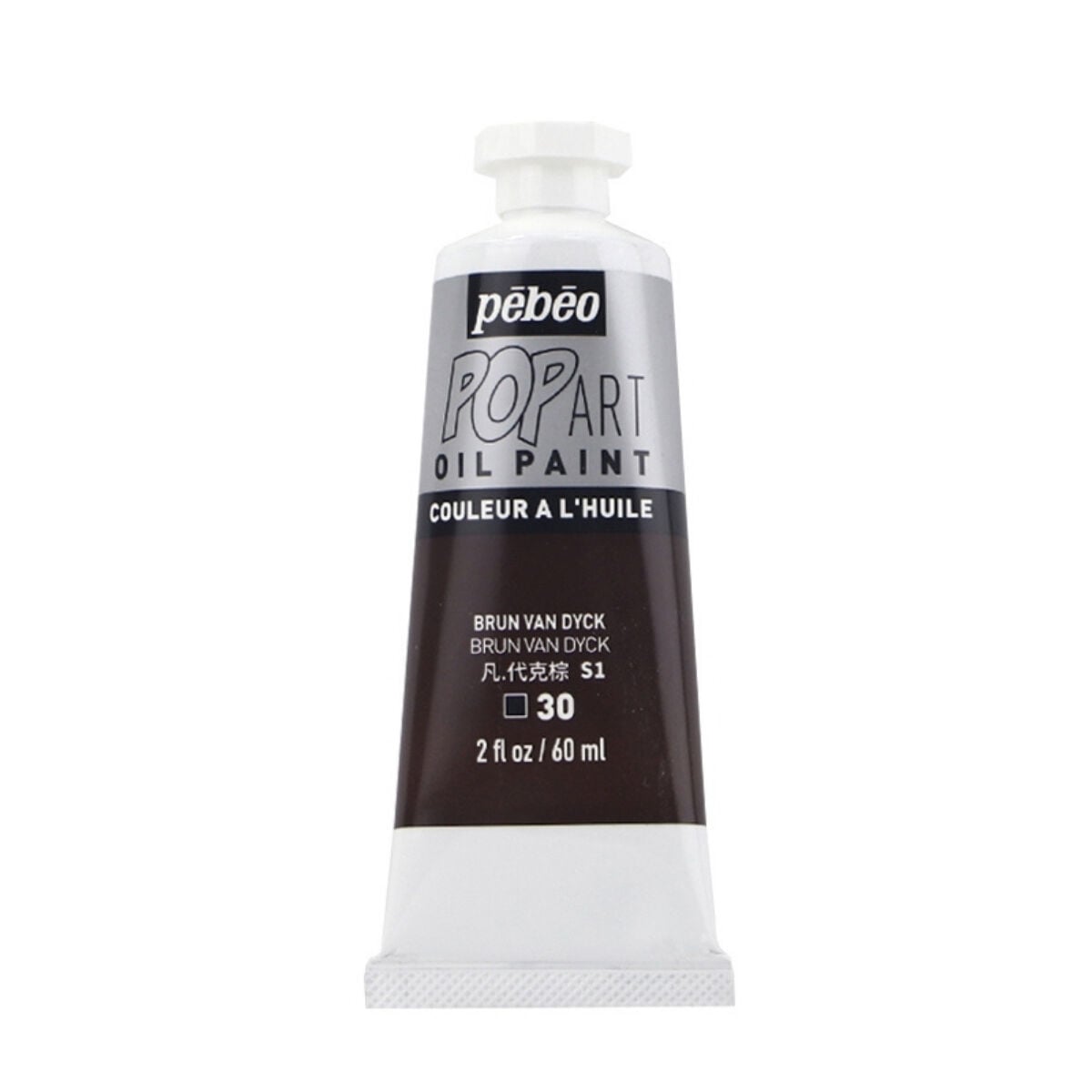 Pebeo Pop Art Yağlı Boya 60ml 30 Van Dyck Brown