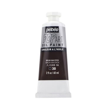 Pebeo Pop Art Yağlı Boya 60ml 30 Van Dyck Brown