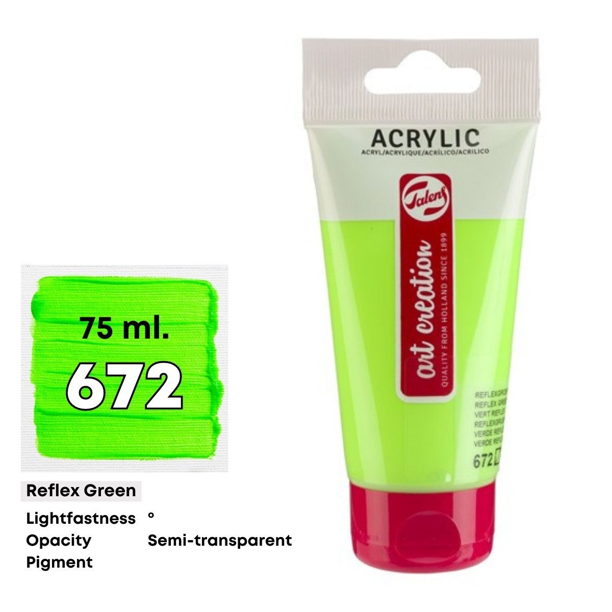 Art Creation Akrilik Boya 75ml 672 Reflex Green