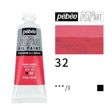 Pebeo Pop Art Yağlı Boya 60ml 32 Bright Red