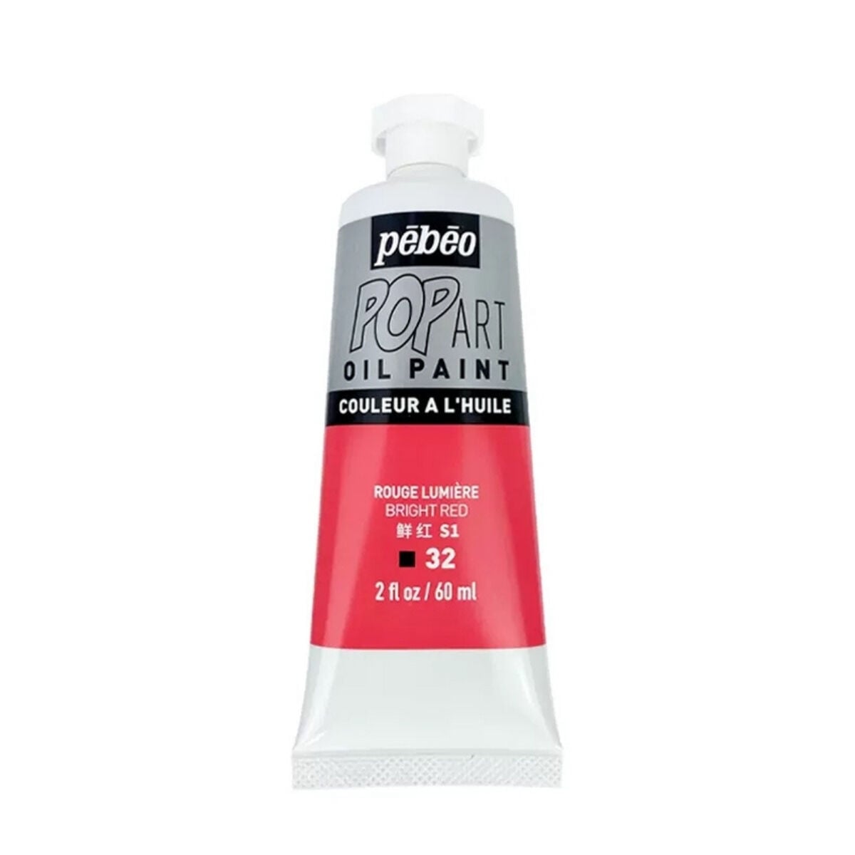 Pebeo Pop Art Yağlı Boya 60ml 32 Bright Red