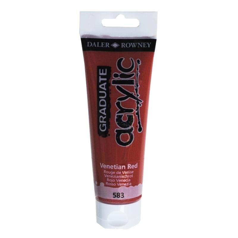 Daler Rowney Graduate Akrilik Boya 120ml 583 Venetian Red