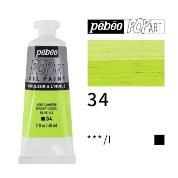 Pebeo Pop Art Yağlı Boya 60ml 34 Bright Green