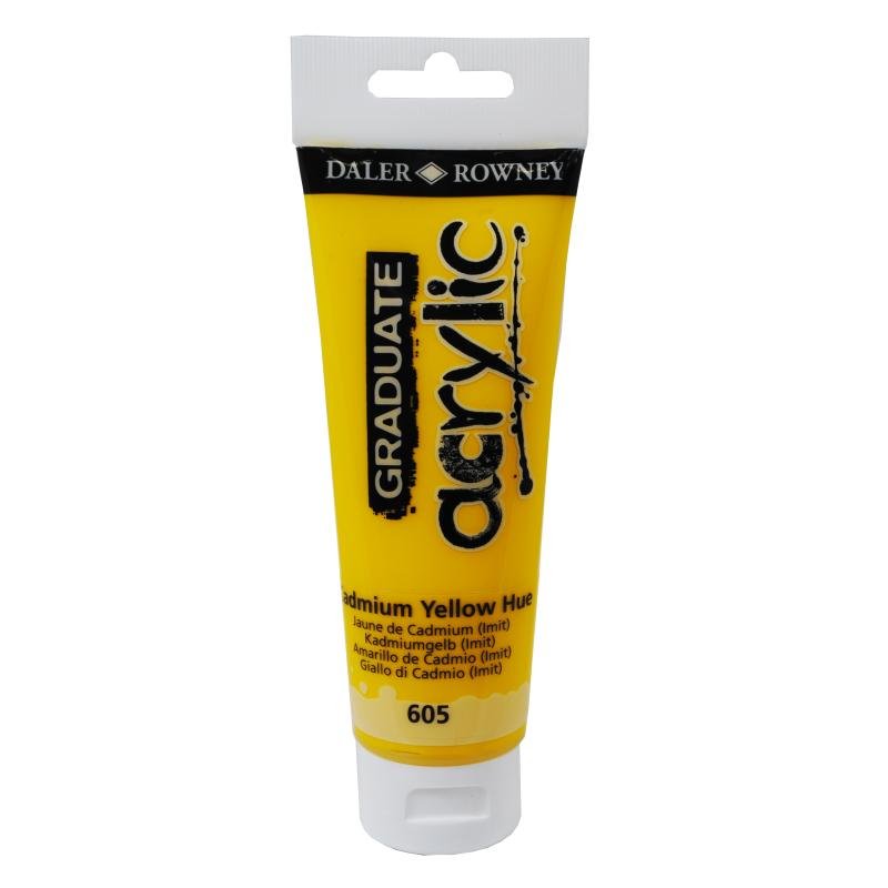 Daler Rowney Graduate Akrilik Boya 120ml 605 Cadmium Yellow Hue