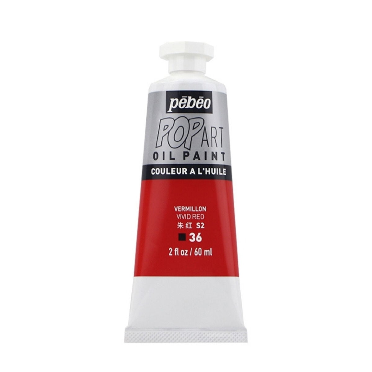 Pebeo Pop Art Yağlı Boya 60ml 36 Vivid Red