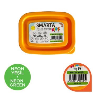 Smarta Kids Modelleme Hamuru 70gr Neon Yeşil