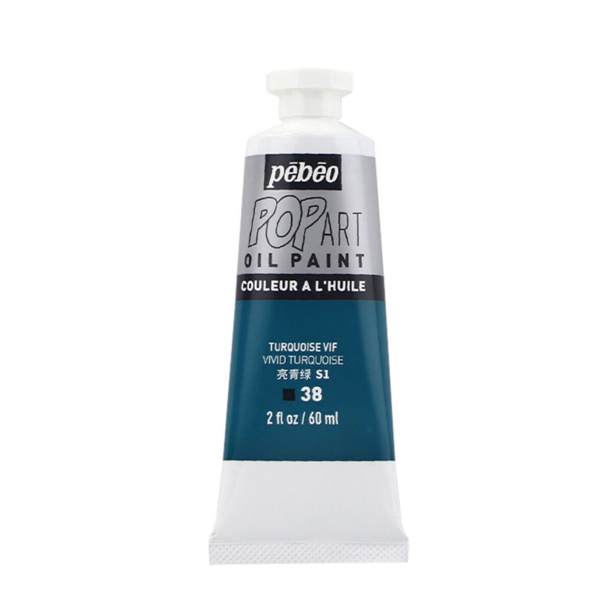 Pebeo Pop Art Yağlı Boya 60ml 38 Vivid Turquoise