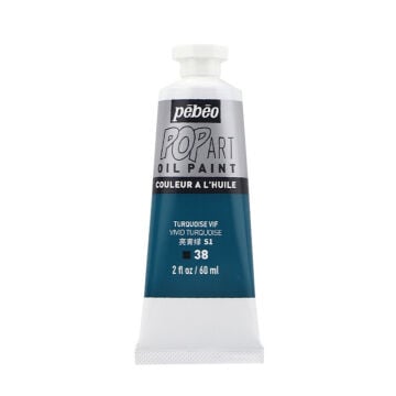 Pebeo Pop Art Yağlı Boya 60ml 38 Vivid Turquoise