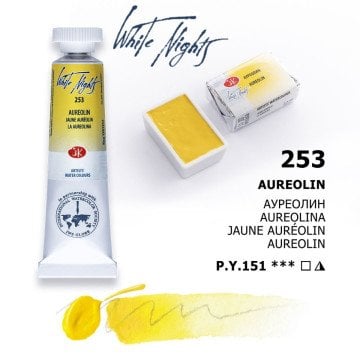 White Nights Watercolor Tüp Sulu Boya 10ml 253 Aureolin