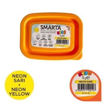 Smarta Kids Modelleme Hamuru 70gr Neon Sarı