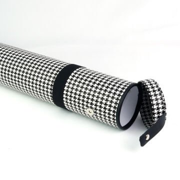 BBack Deri Teknik Proje Tüpü 11x75cm Desenli Siyah Beyaz