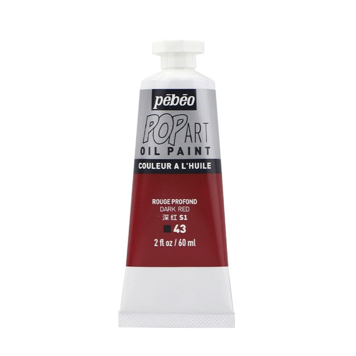 Pebeo Pop Art Yağlı Boya 60ml 43 Dark Red
