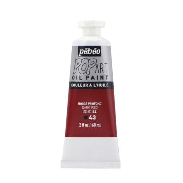 Pebeo Pop Art Yağlı Boya 60ml 43 Dark Red