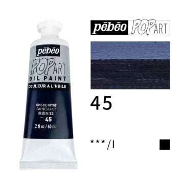 Pebeo Pop Art Yağlı Boya 60ml 45 Paynes Grey